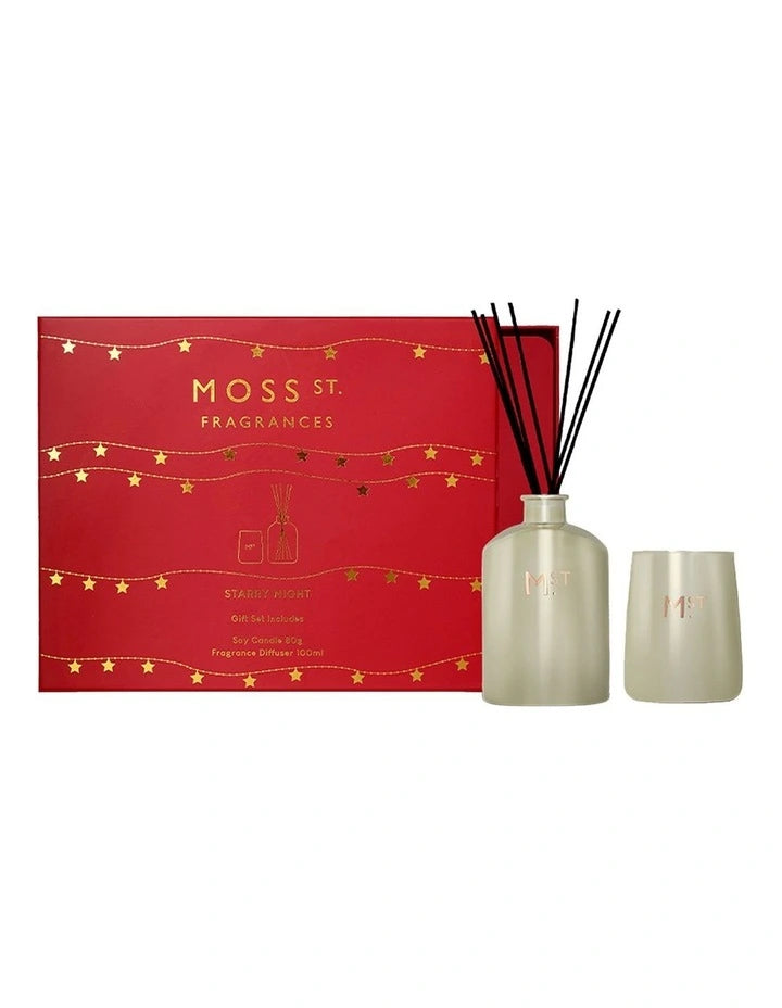 Moss ST. Starry Night Mini Candle 80 g & 100ml Diffusser