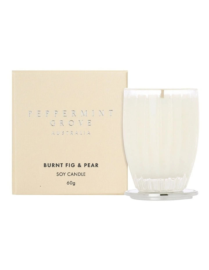 Peppermint Grove Candle Burnt Fig  Pear 60g