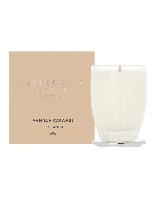 Peppermint Grove Candle Vanilla Caramel 60g