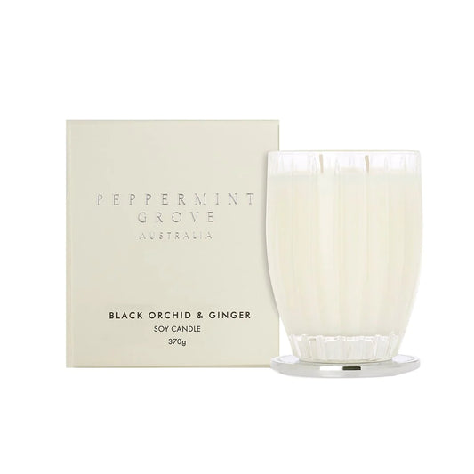 Peppermint Grove Candle Black Orchid Ginger 370g