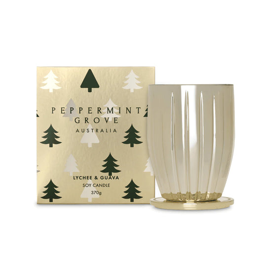 Peppermint Grove Candle Lychee & Guava 370g Xmas